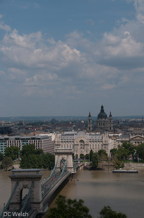 Looking across to Pest