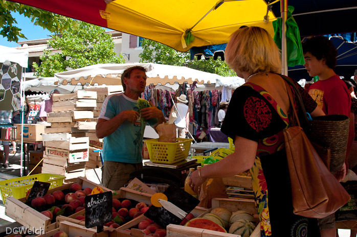 Market day in Lourmarin